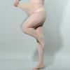 6D thin horse oil black stockings bright sexy smooth open crotch pantyhose plus crotch plus size 150kg
