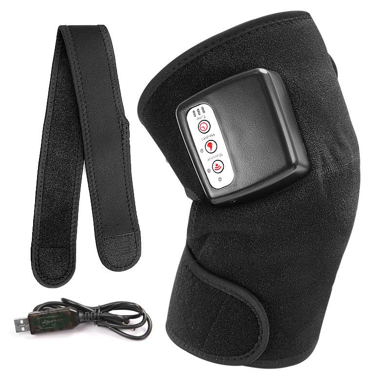 Battery Shoulder and Knee Multifunctional Massager Vibration Hot Compress Knee and Shoulder Two Protective Gear Electric Hot Compress Massage Belt