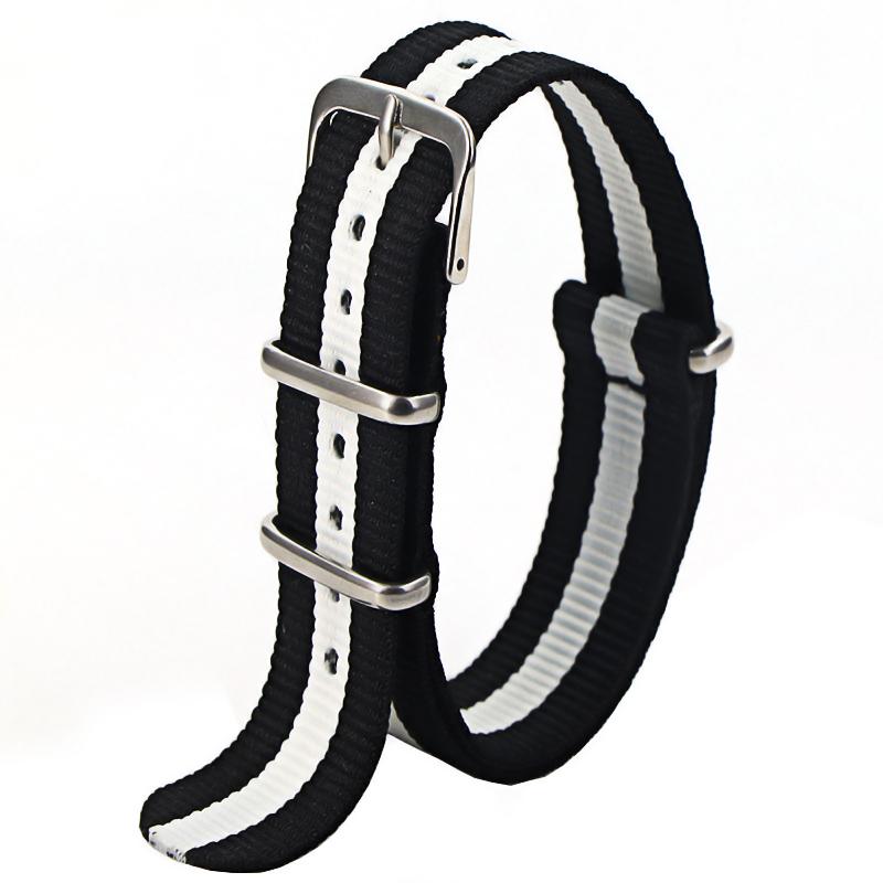 Sport Nylon Watch Band for Women&Men Watch Strap 18mm 20mm 22mm Army Sport Strap Fabric Nylon Watchband Buckle Belt
