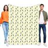 Cute Penguin Constellation Fleece Blanket Soft Warm Lightweight Throw Bed Sofa Kids Adults Celestial Home Decor Gift