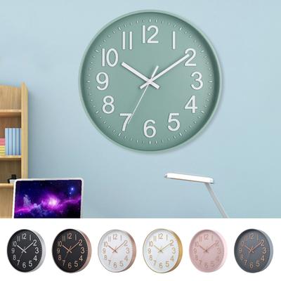 Wall Clock Large Numerals Design Easy-to-Read Battery Operated Modern Silent Non-Ticking Round Clock Wall