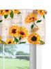 3D Floral Pattern Digital Print Kitchen Valance