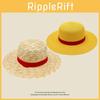 One Piece Luffy Beach Straw Hat For Uv Protection With Breathable Fabric For Summer Adventures