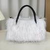 New Faux Fur Women's Bag 2026 Autumn and Winter Plush Handbag Women's Fashion Premium Shoulder Bag Plush Bag