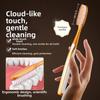 6pcs Long Head Soft Bristle Toothbrush Anti-slip Handle Curved Head Toothbrush  For Adults Couple