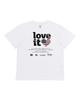 CARGOBROS FOR WOMAN Vintage Heart Flag Archive Women'S Short Sleeve T-Shirt (White)