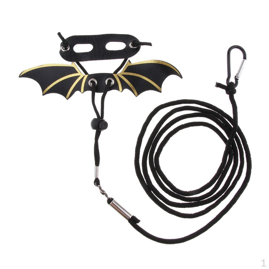 Geschirrleine, Zugschnur für Bartagamen/Leguane Reptilien Kleintiere, 2 Farben, S/M/L