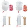 Římský sloup Silikonová forma Forma na svíčku DIY Bohyně Aromaterapeutická svíčka Lidské tělo Sádrová forma Starověký římský sloup