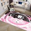 1pc My Melody and Kuromi Cute Cartoon Character Office Desk Mat Under Chair Rug Gift Universal Anti-Slip Floor Mat for Home Decorative Carpe