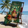 Custom Name Personalized Masha and the Bear Print Beach Towel, for Trip Camping Beach Party Home Decor, Birthday Gift for Family & Friends