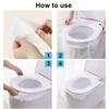 30/50Pcs Disposable Plastic Toilet Seat Cover Waterproof and Non Slip Individually Wrapped, for Travel, Toilet Seat Protectors