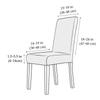 1PC Jacquard Chair Cover Dust-proof Stretch Chair Covers Solid Color Durable Dining Seat Case for Banquet Hotel Party Decor