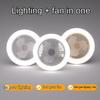 Modern Design E27 Simple Practical Indoor Multifunction Suspension Smart Fan Light 30w Remote control 2 in 1 LED Fan Light