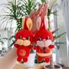 Zodiac Rabbit Plush Toys Natal Year Auspicious Doll Year Of The Rabbit Mascot Rabbit Plush Pendant
