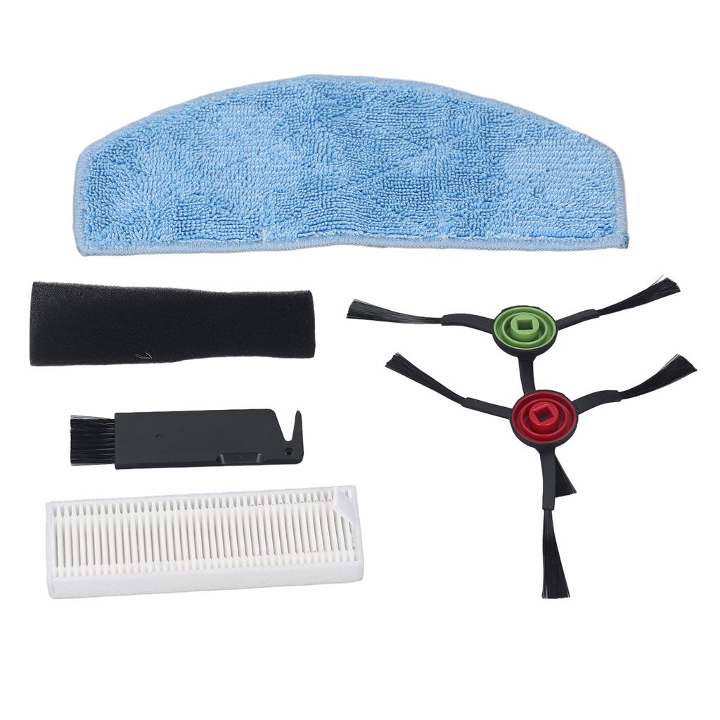 Sweeper Filter Side Brush Mop Cloth Efficient Washable Reusable Sweeper Accessories Kit for Laresar