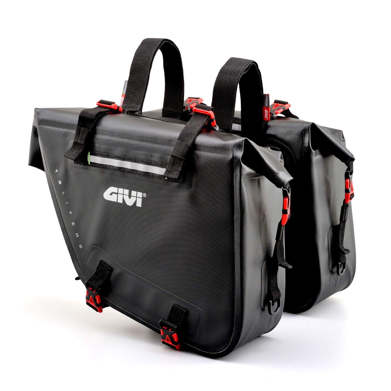 

GIVI Motorcycle Side Bag 15L Each Waterproof Left and Right Set GRT718 99195 чорний