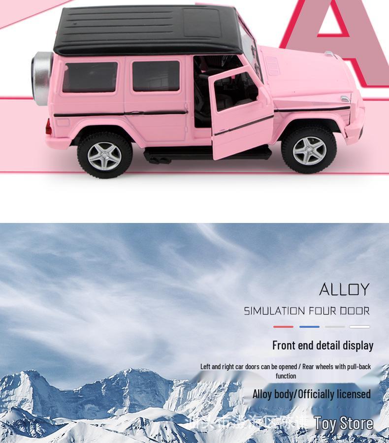 1:36 Pink Heart Model Car for Girls - Douyin Influencer Style Alloy Toy Car