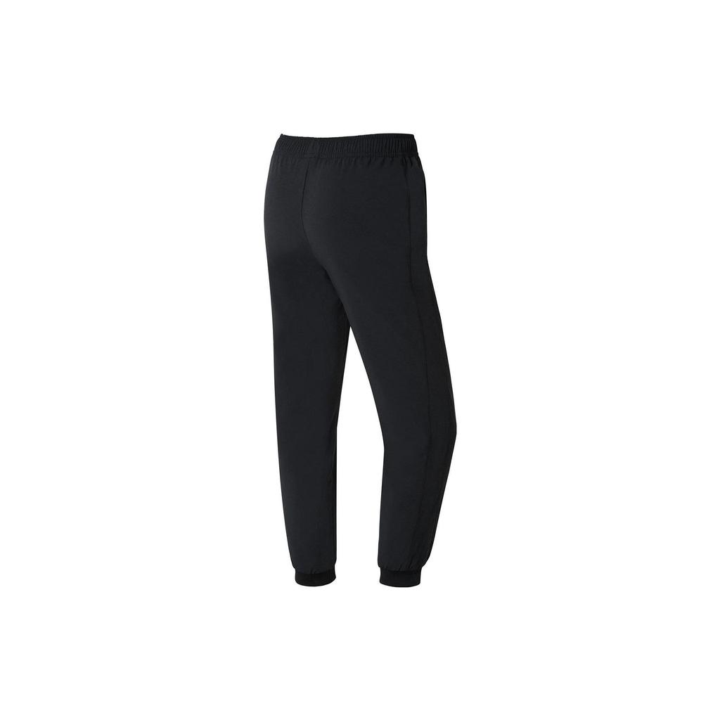 Li Ning Fitness Series Solid Color Elastic Cuff Sports Long Pants Women Bottoms Black AYKS358-1