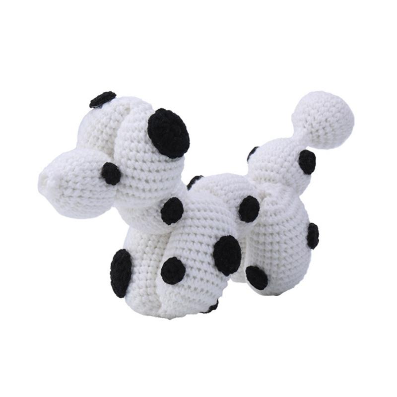 DIY Crochet Starter, DIY Dog Crochet Kits Including Crochet Hook, Yarns, Needle, Plastic Eyes, Needle Threader 1