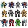 Non-Toxic Blokees Transformer Defender Version 2 Building Block Assembly Blind Box Toys 5.5Cm Mini Starscream Bumblebee Action Figure
