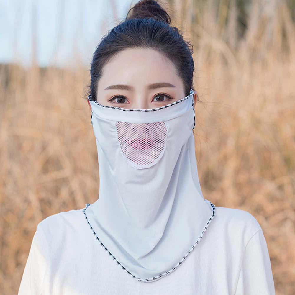 Breathable Outdoor Riding Ice Silk Dew Nose Sun Protection Mouth Mask Face Cover Neck Mask Scarf