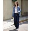 Demana Double-Sided Velvet Autumn Commuter Loose Fit Drop Shoulder Shirt Slimming Petite Lightweight Blouse for Women