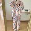 Pajamas Set for Women Long Sleeve Top And Pants Sleepwear Set Casual Loose Lounge 2 Piece Pjs Set for Spring Autumn