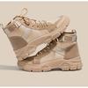 Autumn Canvas Short Boots Women Shoes Versatile Knight Motorcycle Canvas Sneakers Girl Fashion High Tops Sport Climbing Boots
