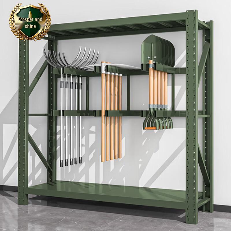 Military Green Movable Shovel Storage Rack