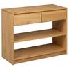 SAUDA Console Table Oak Effect 89.5 x 36.5 x 73 cm Solid Pine Wood