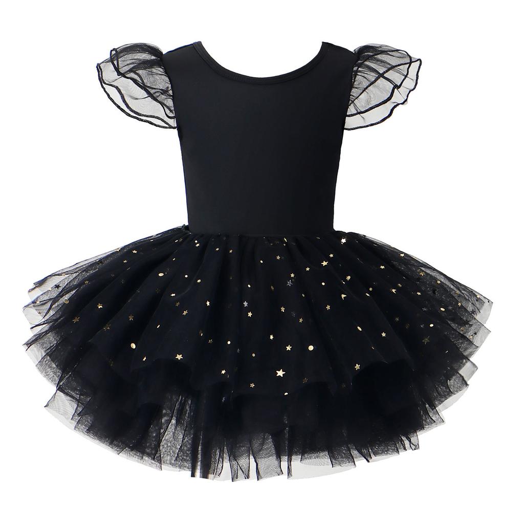 Girls' Tutu Skirt Children's Performance Clothing Cross-border Hot Selling Printed Mesh Dance Skirt Tutu Skirt Dress Girl