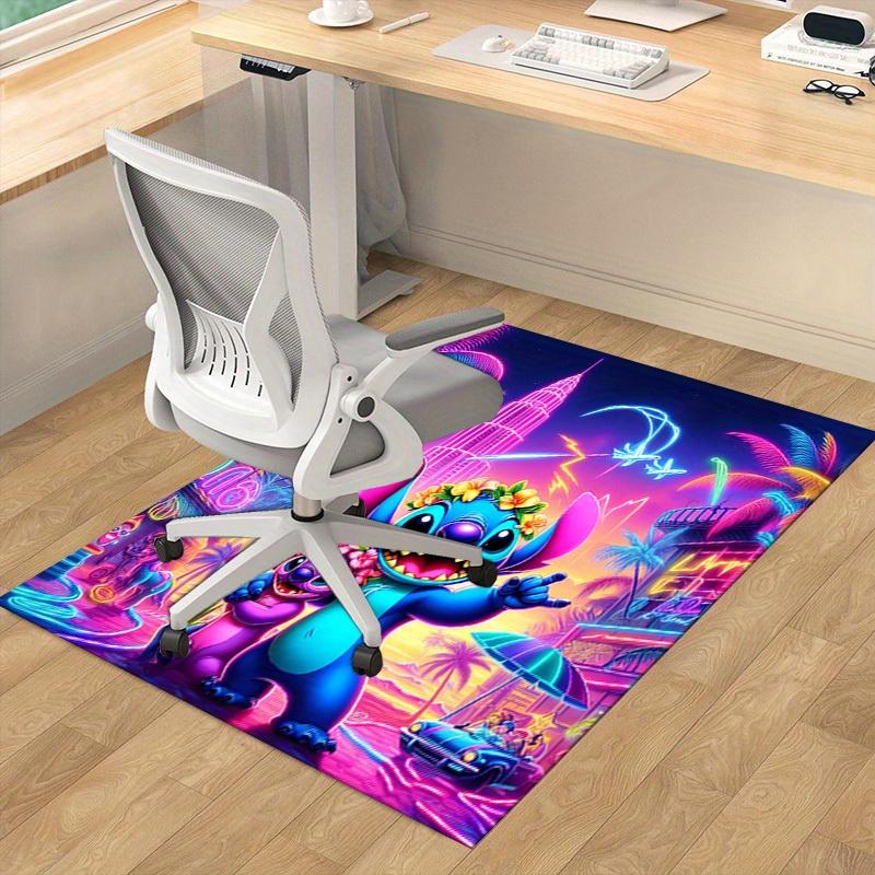 1pc. Neon Lights Stitch & Scrump Tropical Paradise Outdoor Rug, Home Decor Carpet Gift for Room, Office Space, Festival Decorationz0414247