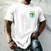 Men's Vintage Texture Printed Short Sleeve T Shirt Loose Fit Casual Summer Daily Top Lightweight Breathable Fabric Comfortable Design