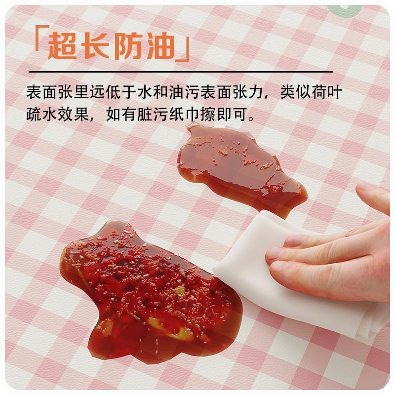 Cartoon Tablecloth Waterproof And Oil-Proof Leave-In Cream Tablecloth Dining Table Cloth Pvc Coffee Table Cloth Kindergarten Plaid Chair