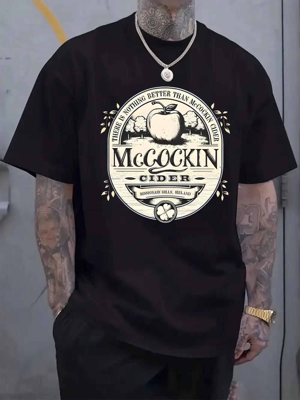 

Mcalpin Cider Label Print Round Neck Short Sleeve T-shirt S