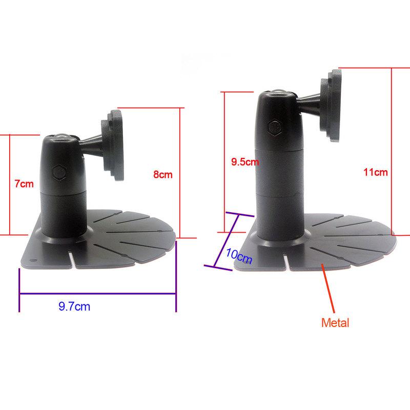 ANSHILONG Standard Dashboard Mirror Dash Cam Mount Bracket Arm for Car Monitor DVR with 3 x 3 cm Screw Spacing Pad