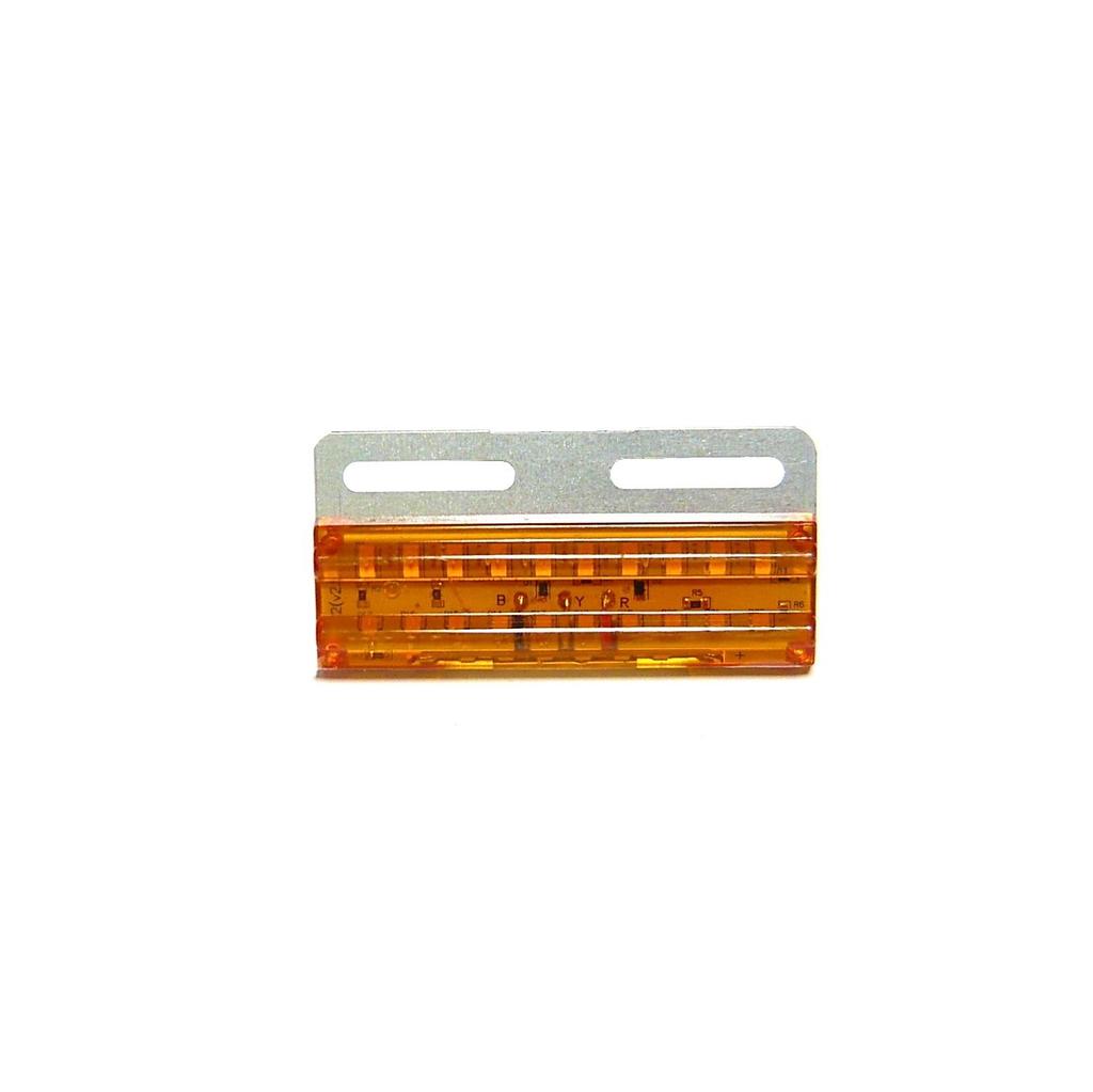 Customize Truck Side Marker Square with Under 26 Set of Orange Lamps, Lamps, LEDs, 24V, Universal, 10,