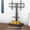 Universal Movable TV Floor Stand with Shelf and Wheels for 50-65 Inch TVs