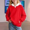 Winter Boy And Girls Solid Color Long Sleeved Hooded Sweatshirt Tops