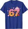 Ice Cream Drip Meme Six Seven 6 7 Valentine Days T-Shirt