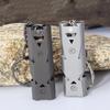 Stainless Whistle Outdoor Emergency Survival Whistles Gear Double Pipe Whistle