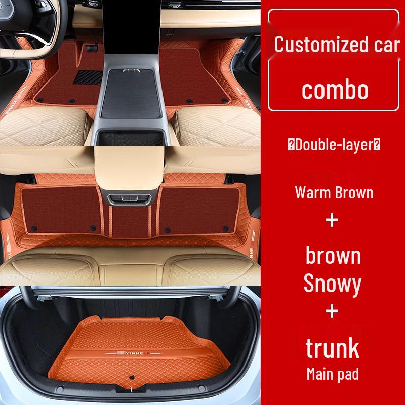 Compatible Galaxy L6 Double Layer Floor Mats & Bumper for 23-25 Models - Car Interior Accessories