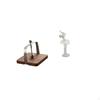 Cafe Ballerina Napkin Organizer Modern Dancing Tissue Holder Wood Base Sculpture for Kitchen Office