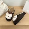 Thick-bottomed Versatile Casual Bag Head Slippers Female Cute Cartoon Kitten Bag Head Slippers Female Outer Wear