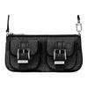 Michael Kors MK Zoe Crystal Decorated Suede Shoulder Bag Women shoulder bag Black 32F5SZCU1Y-BLACK