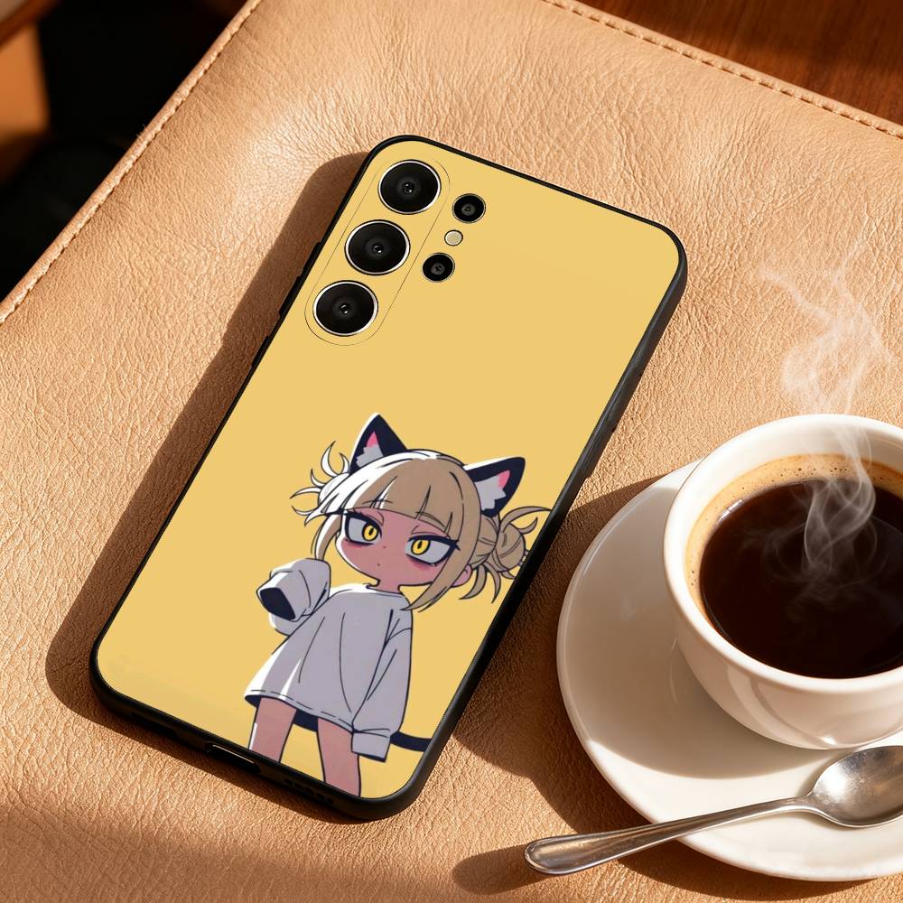 My Hero Anime  H-Himiko Toga Phone Case For Samsung S26,S25,S24,S21,S22,S23,S30,Ultra,S20,FE,Lite,10,9,Black Cover