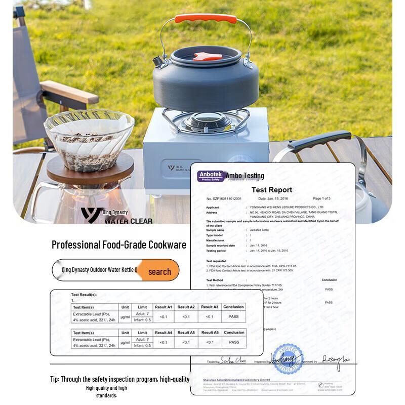 SERIES CLEAR Portable Camping Kettle