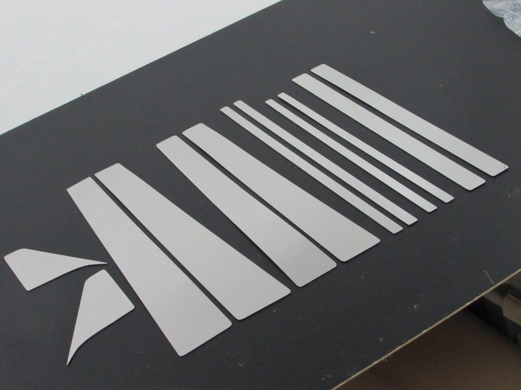 BRIGHTZ Stainless Steel Pillar Panels for BMW bB NCP30 Series 1203 Ultra-Mirror (without Visors) (12-Piece Set) [PIL-SIL-005]