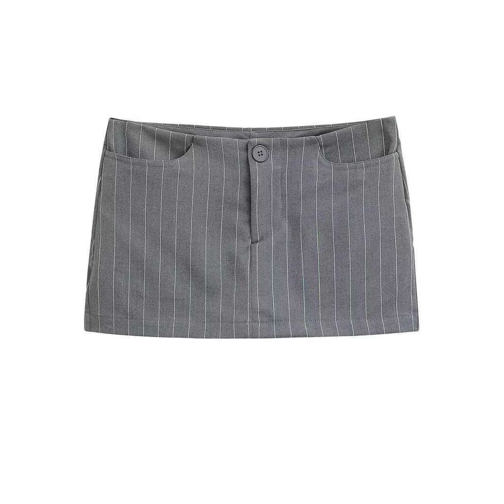 Trendy Women's Low-Rise Solid Color Mini Skirt – Slim, Sexy Bodycon Fit for a Hot Girl Style