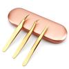 Stainless Steel False Eyelashes Tweezer Multi-purpose Makeup Tweezer for Easy Lash Application and Removal